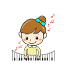 元気な女の子のカラフルスタンプ（個別スタンプ：29）