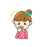 元気な女の子のカラフルスタンプ（個別スタンプ：31）