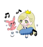 うさちゃんさまとお姫さまスタンプ（個別スタンプ：3）