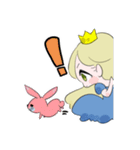 うさちゃんさまとお姫さまスタンプ（個別スタンプ：9）