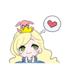 うさちゃんさまとお姫さまスタンプ（個別スタンプ：24）