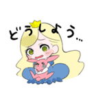 うさちゃんさまとお姫さまスタンプ（個別スタンプ：34）