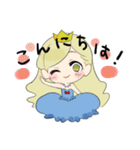 うさちゃんさまとお姫さまスタンプ（個別スタンプ：40）