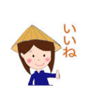 アオザイちゃんの日常（個別スタンプ：6）
