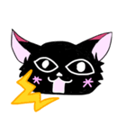 黒狐のみこく 日常に便利。（個別スタンプ：3）