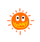 How is the  weather today ？（個別スタンプ：1）