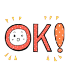 もこもこベアーと文字（個別スタンプ：5）