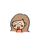 絶妙な表情の女の子（個別スタンプ：8）