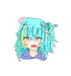 あほの青髪ちゃん（個別スタンプ：6）