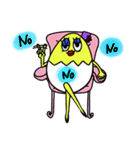 たまごマダム(日本語version)（個別スタンプ：6）
