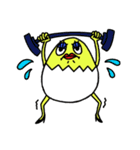たまごマダム(日本語version)（個別スタンプ：22）