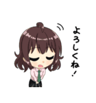 ネクタイじょしスタンプ。（個別スタンプ：1）