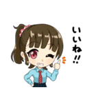 ネクタイじょしスタンプ。（個別スタンプ：2）