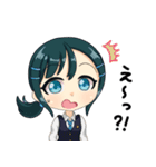 ネクタイじょしスタンプ。（個別スタンプ：3）