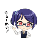 ネクタイじょしスタンプ。（個別スタンプ：5）