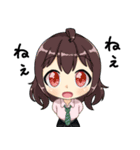 ネクタイじょしスタンプ。（個別スタンプ：9）