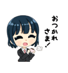 ネクタイじょしスタンプ。（個別スタンプ：14）