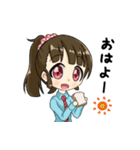 ネクタイじょしスタンプ。（個別スタンプ：15）