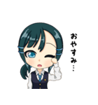 ネクタイじょしスタンプ。（個別スタンプ：16）