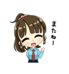 ネクタイじょしスタンプ。（個別スタンプ：20）
