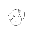 画力がない人によるスタンプ(犬)（個別スタンプ：4）