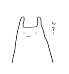 うさぎに憧れた不思議な生き物。（個別スタンプ：7）