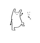 うさぎに憧れた不思議な生き物。（個別スタンプ：8）