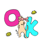 マフラーネコ（でか文字）（個別スタンプ：2）