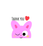 くまうさぎとお花（個別スタンプ：4）