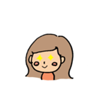 絶妙な表情の女の子2（個別スタンプ：7）