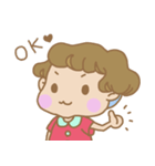 くせっ毛女の子（個別スタンプ：2）