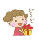 くせっ毛女の子（個別スタンプ：5）