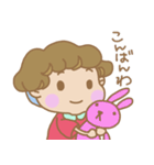 くせっ毛女の子（個別スタンプ：12）