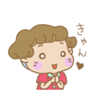 くせっ毛女の子（個別スタンプ：19）