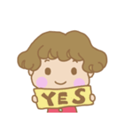 くせっ毛女の子（個別スタンプ：29）