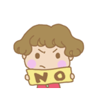 くせっ毛女の子（個別スタンプ：30）