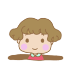 くせっ毛女の子（個別スタンプ：34）