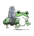 かえる帰る（個別スタンプ：3）