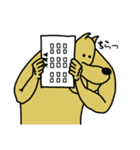 面長な犬のスタンプ（個別スタンプ：2）