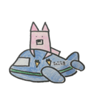 さんかくうさぴょん3（個別スタンプ：1）