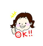 娘ちゃんスタンプ（挨拶）（個別スタンプ：1）