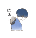 シンプルな顔の人（個別スタンプ：7）