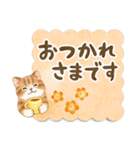 メッセージカード☆猫たちのスタンプ（個別スタンプ：16）
