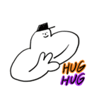 HUG HUG MAN スタンプ（個別スタンプ：1）