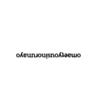 Rotated counterclockwise by 180°（個別スタンプ：1）