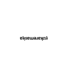 Rotated counterclockwise by 180°（個別スタンプ：13）