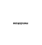 Rotated counterclockwise by 180°（個別スタンプ：14）