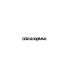 Rotated counterclockwise by 180°（個別スタンプ：15）