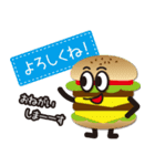 ハンバーガーくんとその仲間たちスタンプ。（個別スタンプ：9）