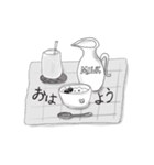 かわいい♡モノトーンスタンプ（個別スタンプ：15）